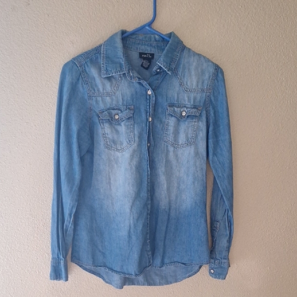 Rue21 Dresses & Skirts - Denim Long Sleeve Shirt